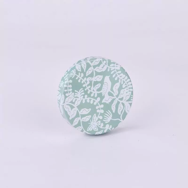 వ్యక్తిగతీకరించిన ముద్రణ టిన్ కొవ్వొత్తి కూజా మూత