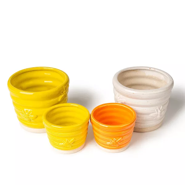 బీస్వాక్స్ సిరామిక్ క్యాండిల్ జార్