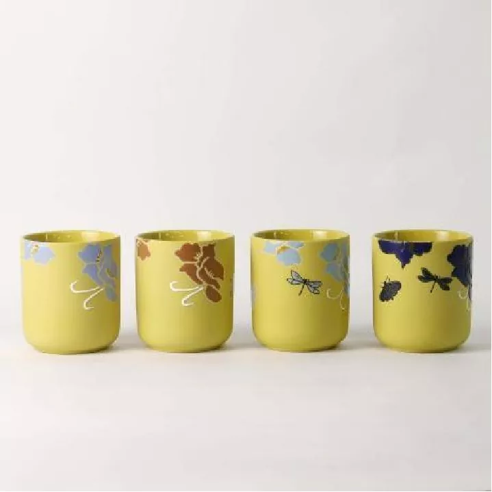 పూల విస్పర్ హ్యాండ్ పెయింటెడ్ ఆర్ట్ క్యాండిల్ హోల్డర్