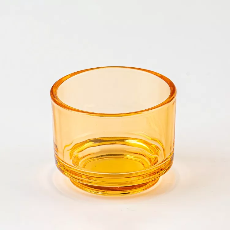 రౌండ్ గ్లాస్ కొవ్వొత్తి హోల్డర్