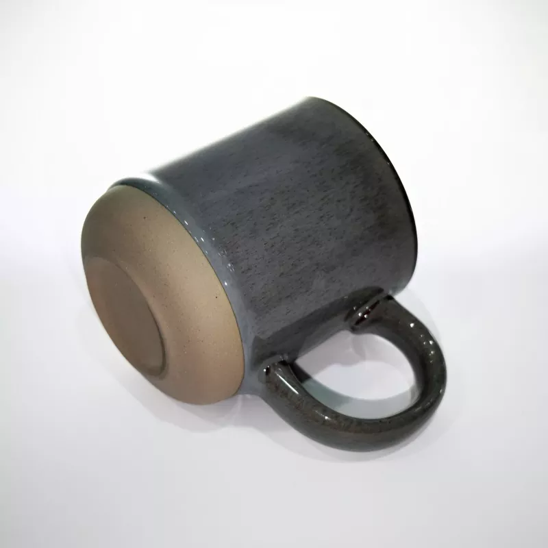 సాధారణ ఆధునిక సిరామిక్ ప్రయాణం గ్రే మగ్